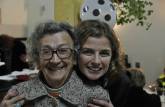 Com a madrinha tia Ilze, na festa de aniversário, em Curitiba, no Paraná
